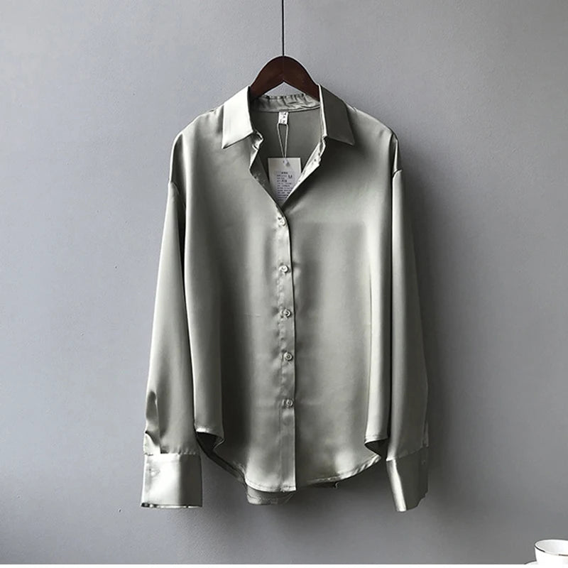 Button Up Silk Shirt