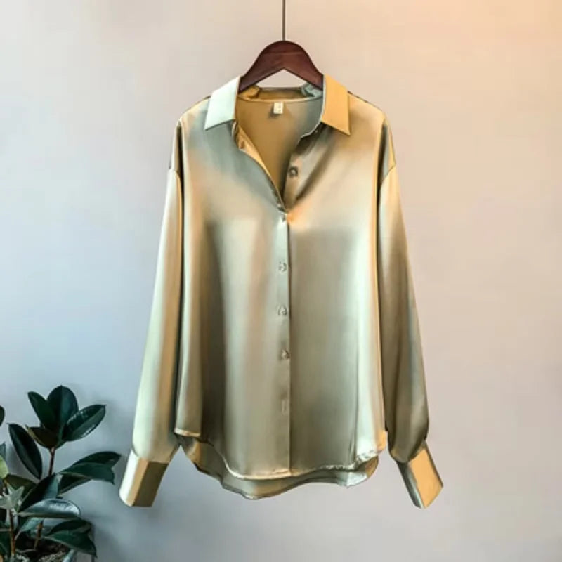 Button Up Silk Shirt