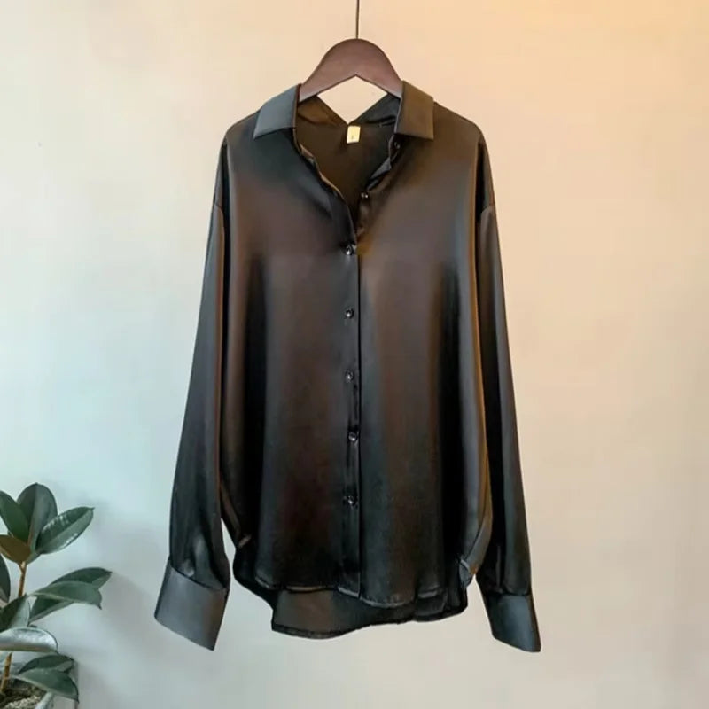 Button Up Silk Shirt